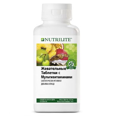 NUTRILITE Жевательные таблетки с мультивитаминами, 120 таблеток