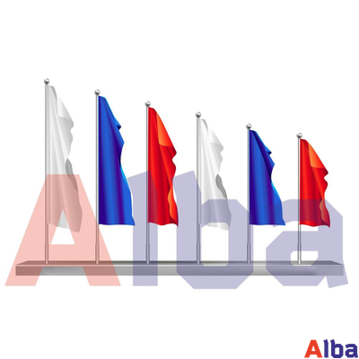 Флаговая конструкция на постаменте