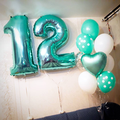 Большая цифра с гелием (102 см)