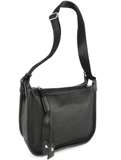 (АРТИКУЛ: 8695/1/81) СУМКА ЖЕНСКАЯ НЕБОЛЬШАЯ, НАТУРАЛЬНАЯ КОЖА, ЧЕРНАЯ,  С ТЕКСТИЛЬНЫМ РЕМНЕМ ЧЕРЕЗ ПЛЕЧО