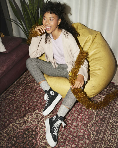 Converse Chuck Taylor All Star Cruise черные высокие кеды