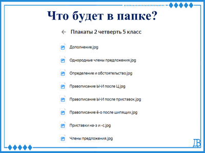 Комплект плакатов 2 четверть 5 класс