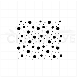 Фоновый штамп с кружками разных размеров