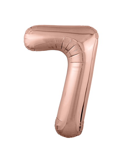 Фольгированный шар Цифра розовое золото