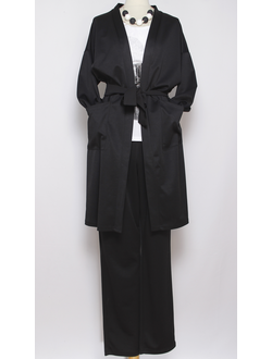 КОСТЮМ БРЮЧНЫЙ "ТРОЙКА ТРИКОТАЖ" чёрный р.48-54