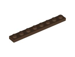 Plate 1 x 8, Dark Brown (3460 / 4519946)