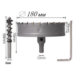 коронка по металлу диаметр 180 мм
