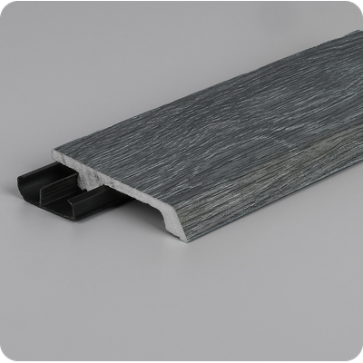 Плинтус из дюрополимера Winart Quadro Pro 80х16х2000 мм. Гриджо 007