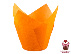Форма для выпечки Тюльпан Оранжевый, 12 шт