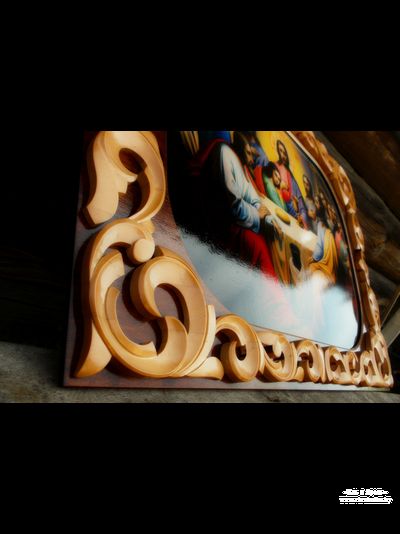 "Тайная Вечеря" в резной раме