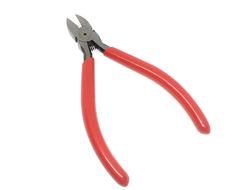 Инструмент кусачки с красными прорезиненными ручками, цена за штуку