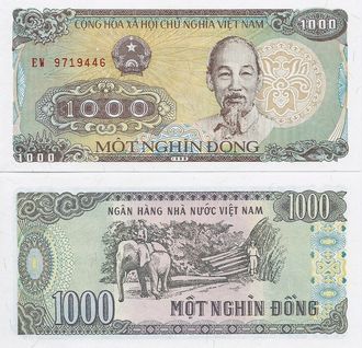 Вьетнам 1000 донг 1988 г.