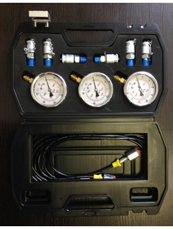 Портативный инструмент для контроля давления 3 манометра 25-160-400 Бар
