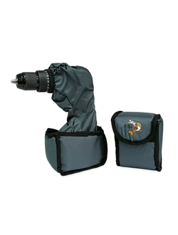 Утепленный чехол на шуруповерт для зимней рыбалки (цена за 1 комплект) цвет: серый