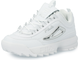Кроссовки FILA DISRUPTOR II METALLIC ACCENT Бело-серебряные женские (36-41)