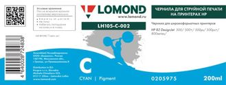 Чернила для широкоформатной печати Lomond LH105-C-002