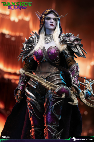 ПОСЛЕ ОБЗОРА - Сильвана Ветрокрылая (серия Warcraft, HearthStone) - Коллекционная фигурка 1/6 Banshee King (SK-006) - SHARK TOYS