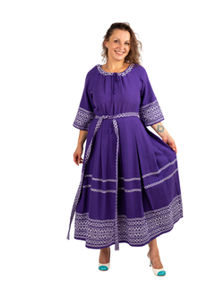 Платье "Сирень" ручное ткачество