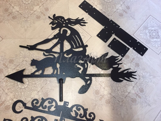 флюгер бабка-ежка