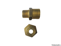 Переходник штуцер 3/8"; штуцер 1/2"