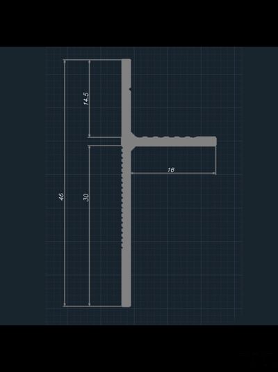 Теневой плинтус скрытого монтажа Pro Design Panel 7208 Белый