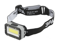 Налобный светодиодный фонарь ЭРА GB-708 Шторм, на батарейках, 3 режима, 5 Вт, СОВ, 3хААА