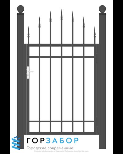 Калитка сварная с элементами ковки KSZ15-22 купить недорого