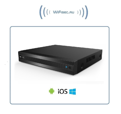 PVNR-95-04E1 IP-видеорегистратор 4 канальный (Поддержка до 4 видеокамер с разрешением до 6МП) на 1 жёсткий диск (до 8ТБ)  (SuperCam Plus)