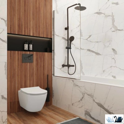 Керамогранит Cersanit Spirit рельеф 44,8 x 89,8 см, артикул A16659, коричневые полосы