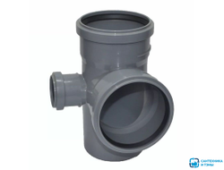 Крестовина 2-х плоскостная для внутренней канализации  110х110х50 левая МультиМир в Тамбове