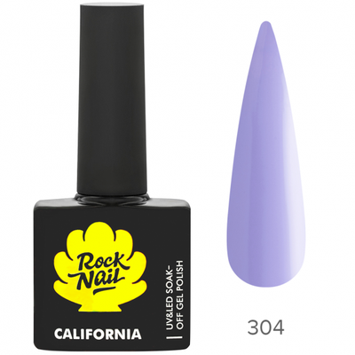 Гель-лак RockNail California 304 Ultra Violet 10 мл