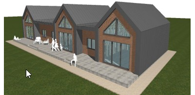 Одноэтажный дом с тремя спальнями 259м² (S40)