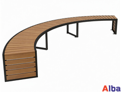 скамейка радиусная для площадок