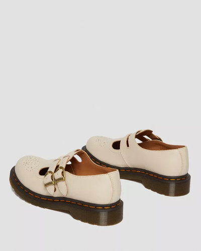 Dr Martens 8065 Virginia Leather Mary Jane Beige