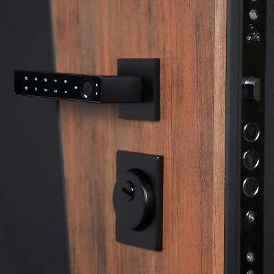 Стальная дверь   Макс 3D с зеркалом (умная дверная ручка). Заказная модель.