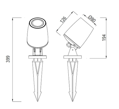 Светильник ландшафтный 6000 Spike