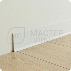 Алюминиевый плинтус 10х40х2500 мм. NEEXY AKBD40-SW Муар белый