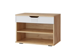 Прихожая ЭМИЛИЯ - Тумба ЭЛ-44 Дуб Крафт золотой/Меренга