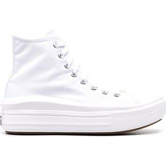 Кеды Converse на платформе высокие белые