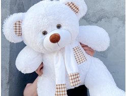 Плюшевый мишка 90 см белый Тоффи