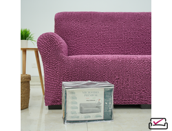 Чехол на 3х местный диван Микрофибра Малберри. Защита мягкой мебели от животных.