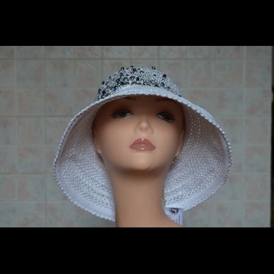 Шляпа с кристаллами и камнями Vizio Италия 5732 F1