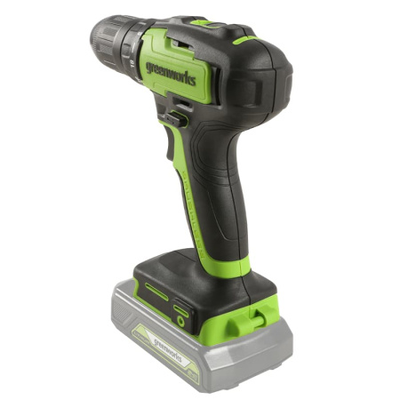 Дрель-шуруповерт аккумуляторная Greenworks GD24DD35K2 (3704007UA), 24 V, бесщеточная, с АКБ 1х2 Ач +