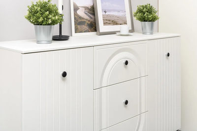 Комод Валенсия 13.309 белый, шагрень