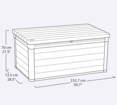 Сундук Кортина  570л, графит