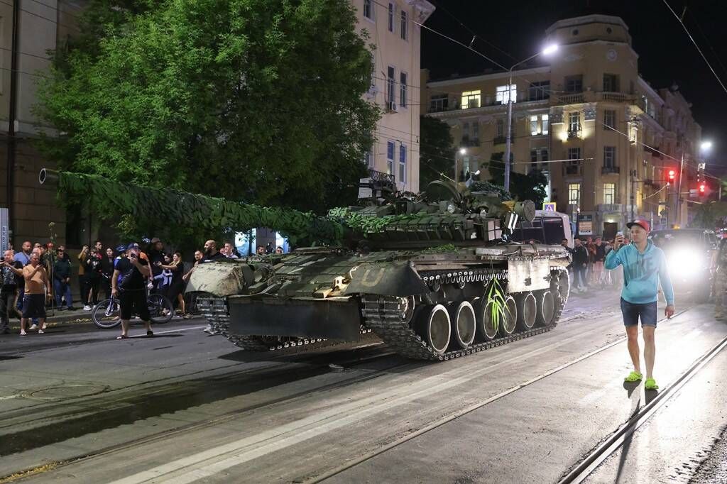 ЧВК "Вагнер" покидает Ростов. Фото: Эрик Романенко / ТАСС. Источник: RTVI