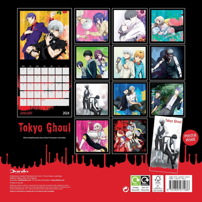 Tokyo Ghoul Official Календарь 2024, Перекидные календари в Москве, Intpressshop