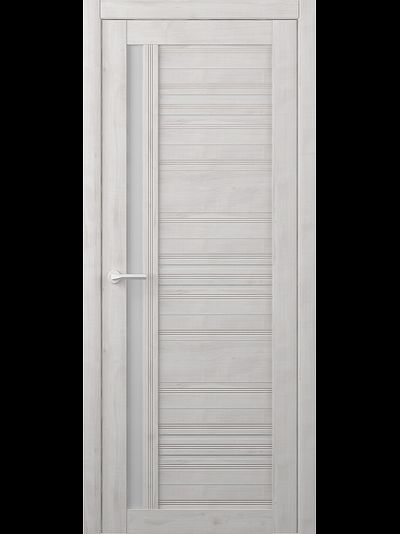 Межкомнатная дверь Невада жемчужный софт с матовыми стеклами