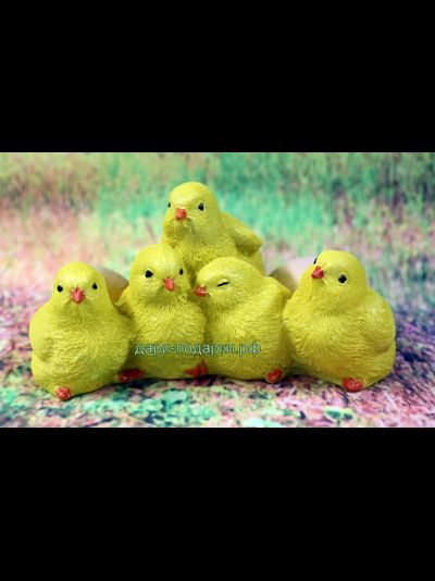 Цыплята пухляши 20х10см  0,4кг  полистоун Россия  768//012685