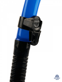 Маска с трубкой Sargan "ДАЙВА-С" черный/синий